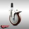 Service Caster 5 Inch 316SS Maroon Poly Swivel 1-1/4 Inch Expanding Stem Caster Lock Brake SCC SCC-SS316TTLEX20S514-PPUB-MRN-114 - alternate 4